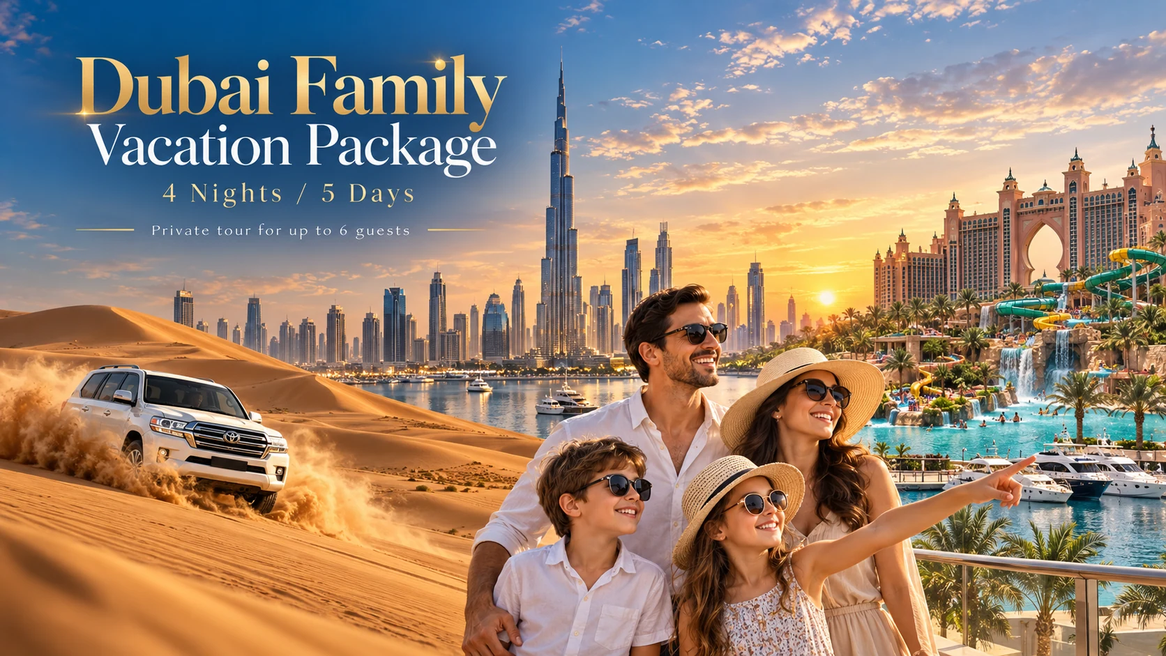 Dubai Family Vacation Package – 4 Nights 5 Days